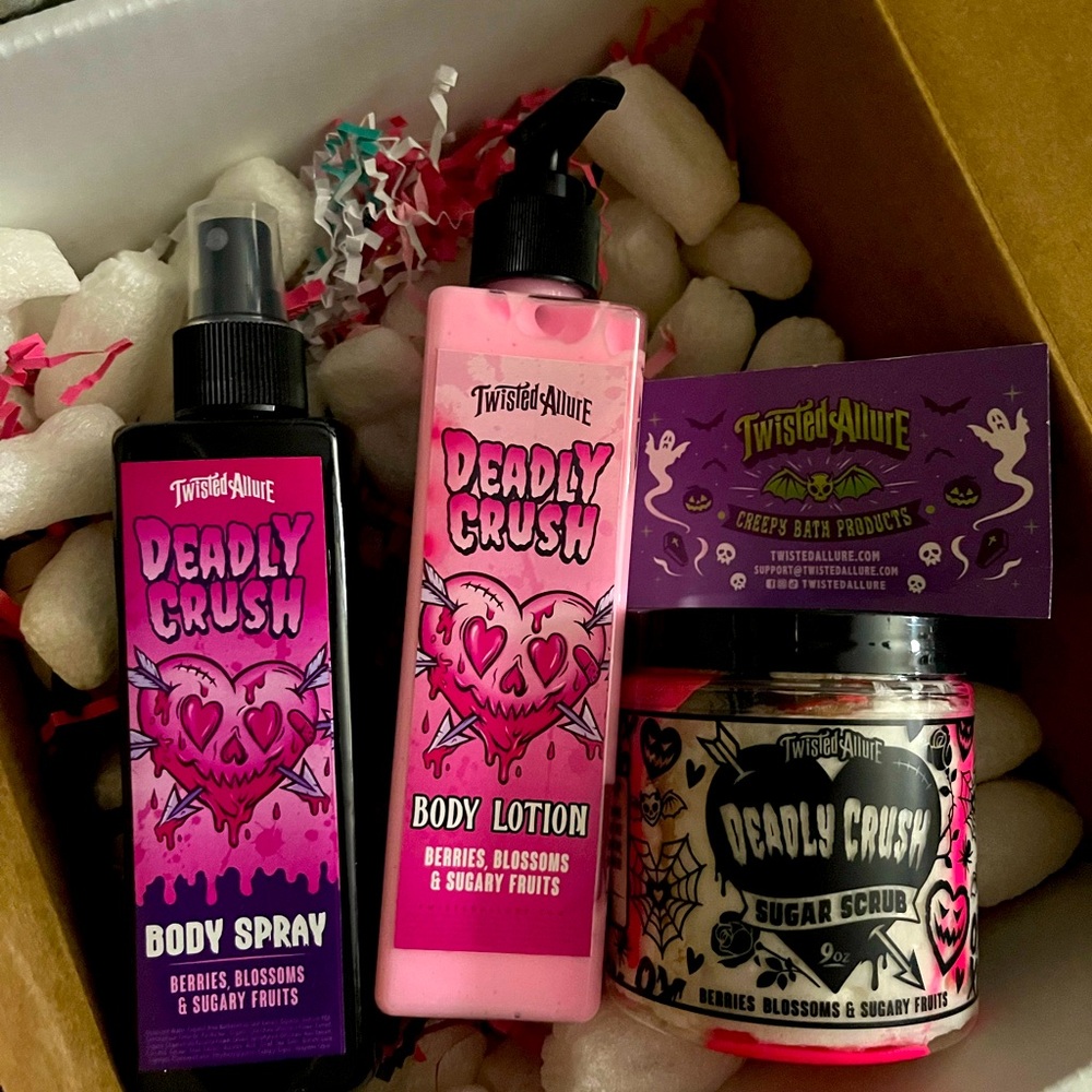 SOLD!!! Twisted Allure Deadly Crush body care set. Valentines 2024 edition.